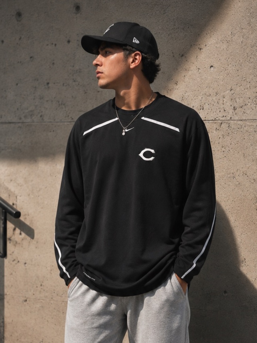 Men's Nike Therma-FIT Long Sleeve Athletic Shirt 3XL Black